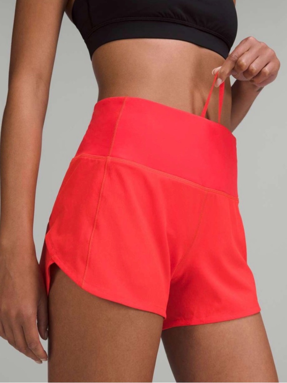 NWT Lululemon Speed Up Shorts Size 16 High Rise w/4” Inseam Carnation Red